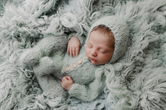 Signature Newborn hand dyed Theo Sleeper Set Preorder
