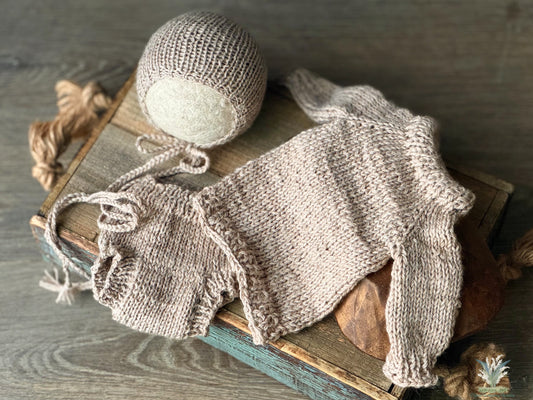Newborn Sweater + Diaper Cover + Bonnet preorder 43 colour choices
