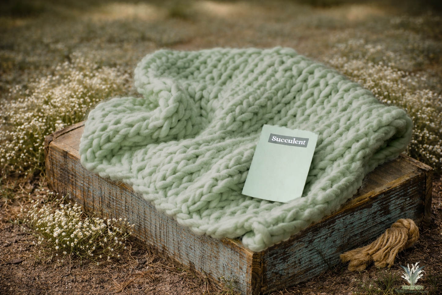 Layer 20” hand dyed succulent sage RTS