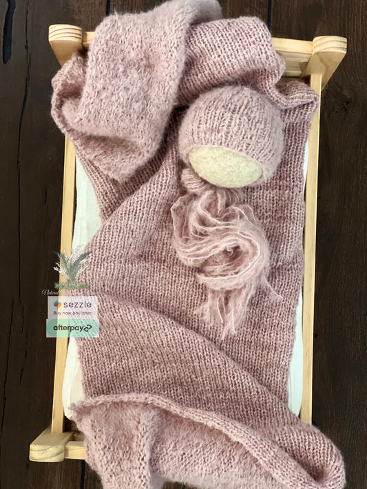 Brushed Alpaca Hand Dyed Wrap Set preorder Mayberry close match