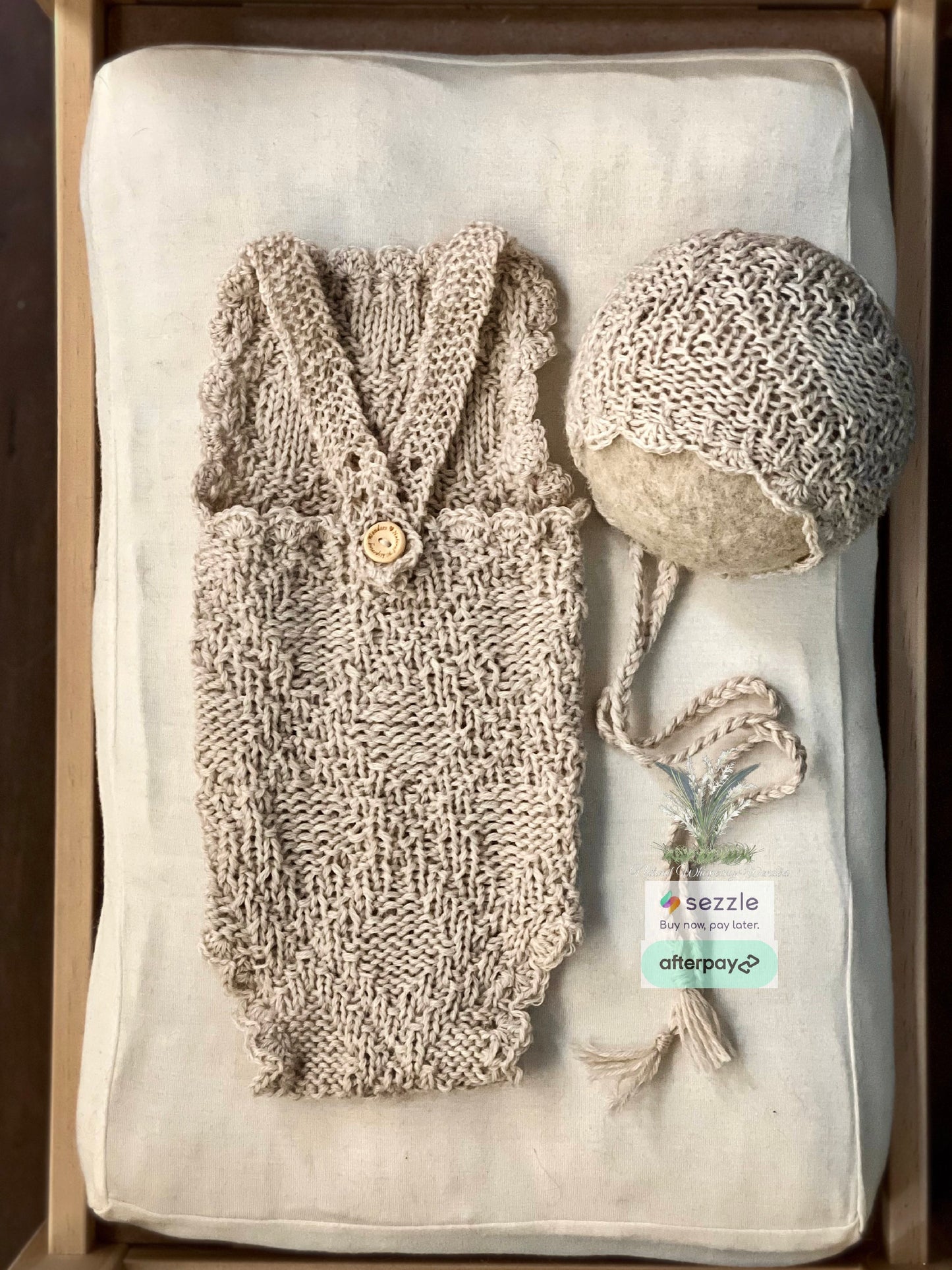 Diamond Newborn Romper Set preorder with scallops