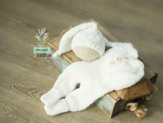 Signature Theo Sleeper Set Newborn preorder White