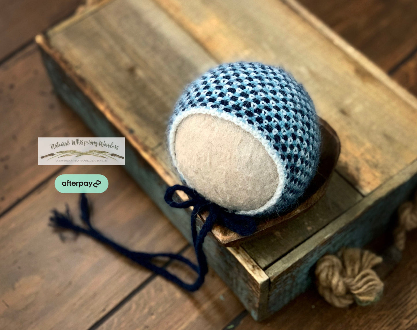 Emmit Angora Newborn Bonnet