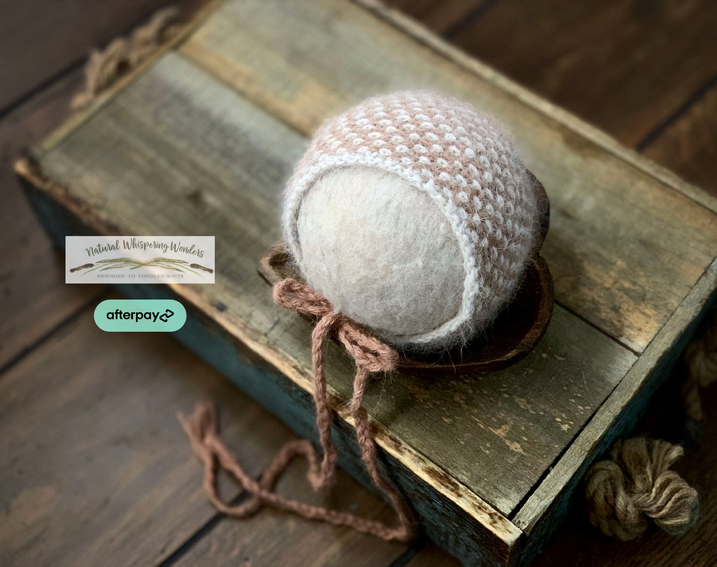 Emmit Angora Newborn Bonnet