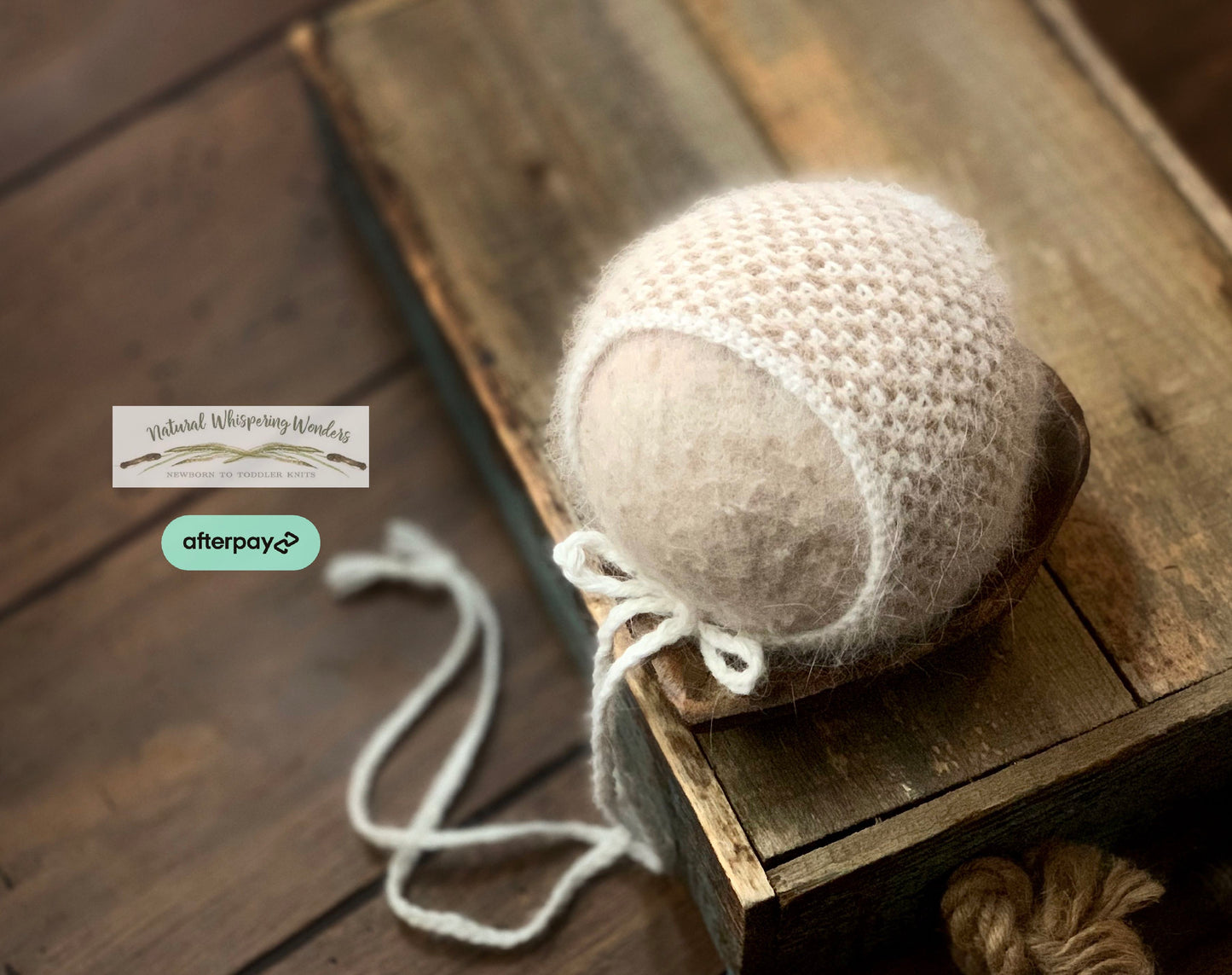 Emmit Angora Newborn Bonnet