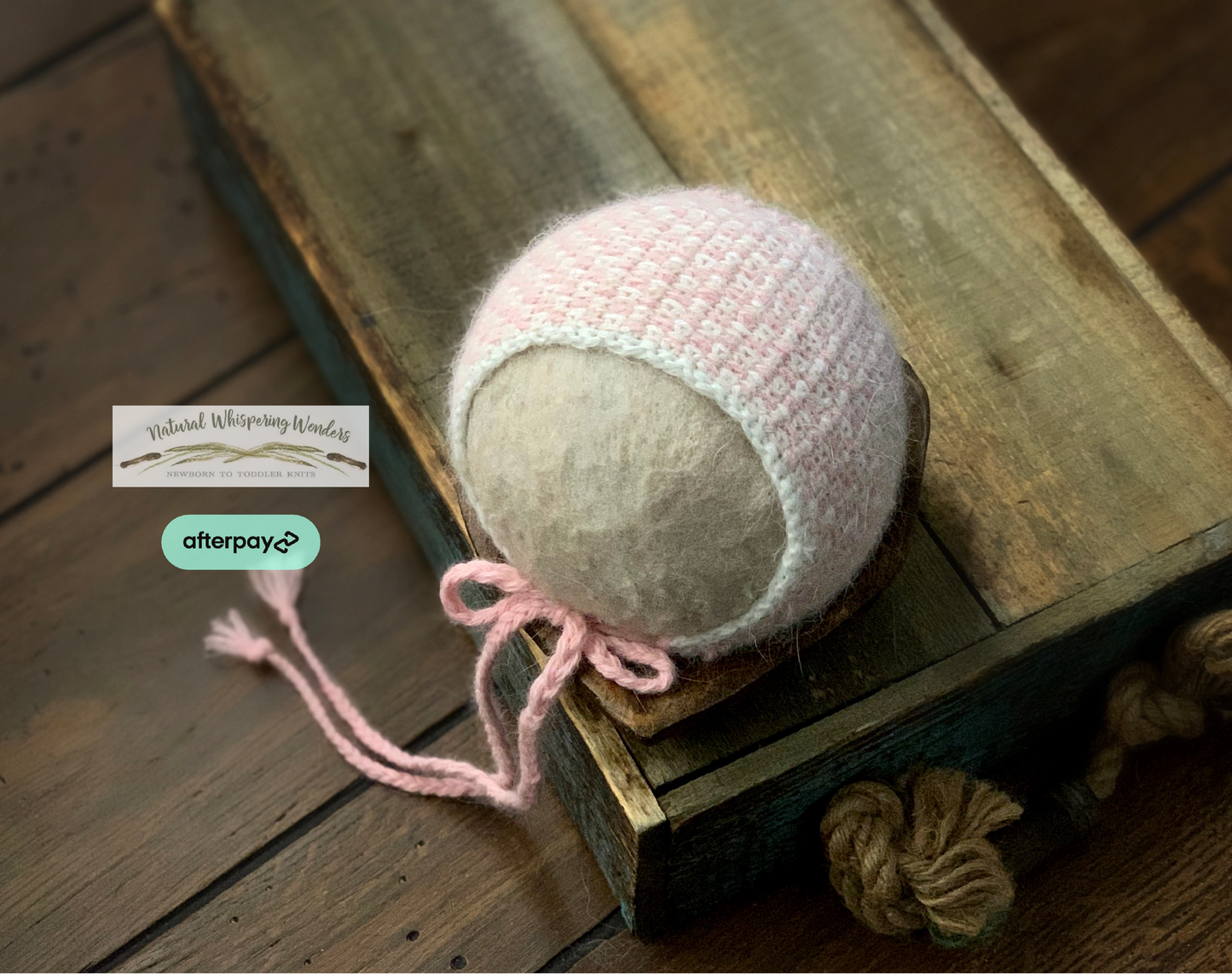 Emmit Angora Newborn Bonnet