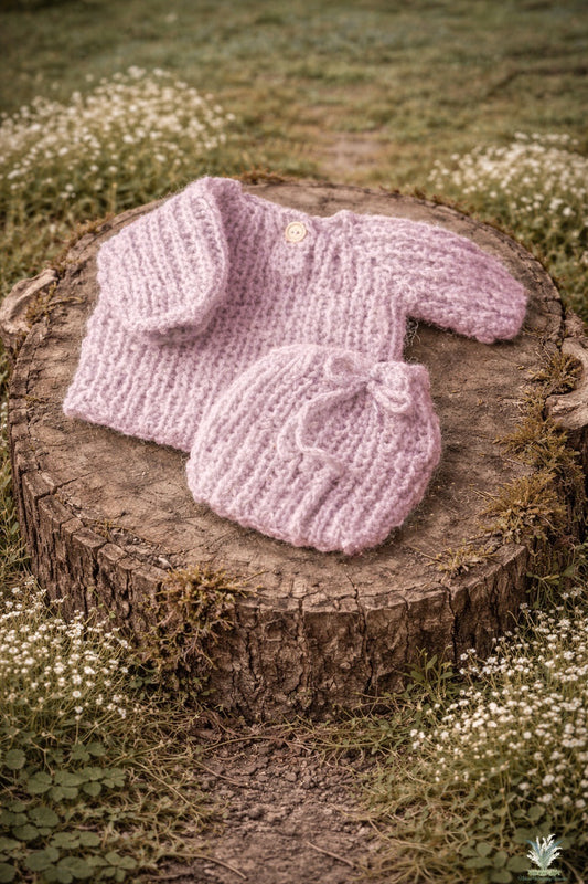 Elliot Oversized Newborn Sweater Set RTS
