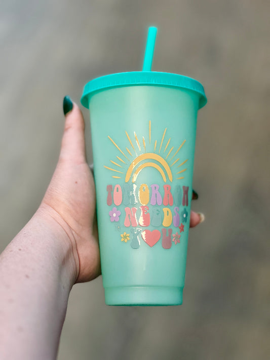 16 oz colour changing cold cup.