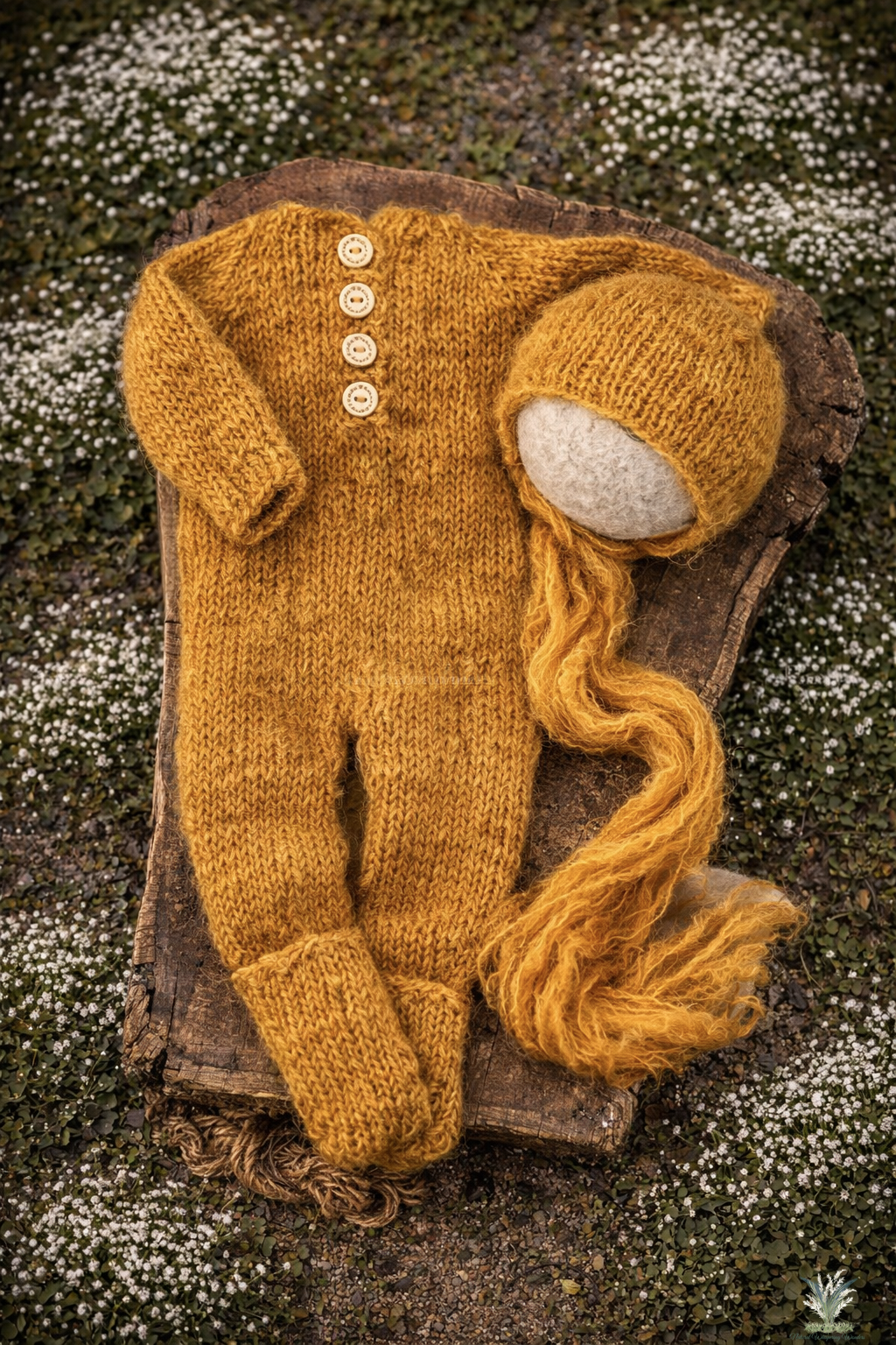 Signature Newborn hand dyed Theo Sleeper Set Preorder