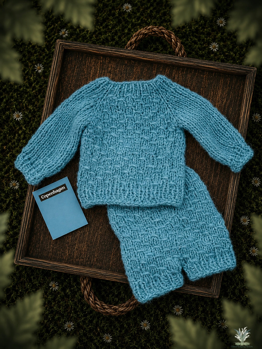 Harvey Newborn Oversized Sweater and Diaper Cover set RTS Copenhagen match