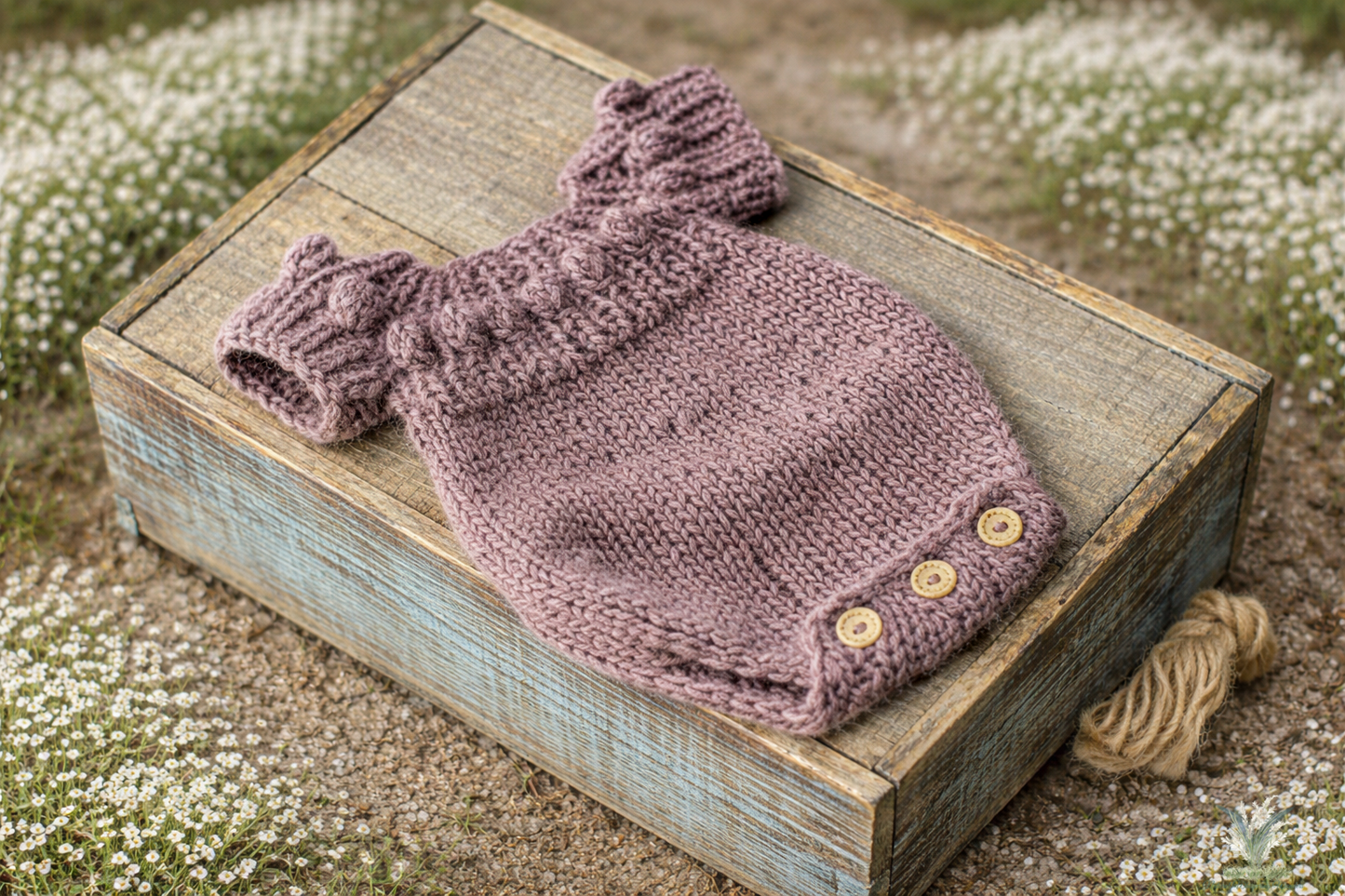 Rylee newborn romper RTS