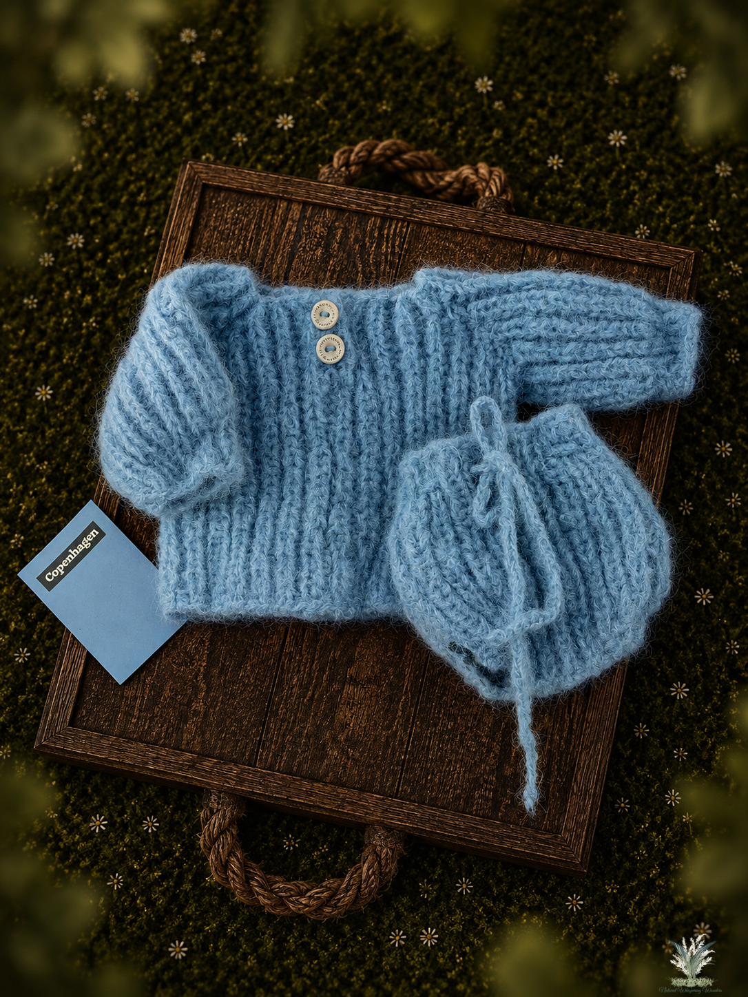 Elliot Oversized Newborn Sweater Set RTS