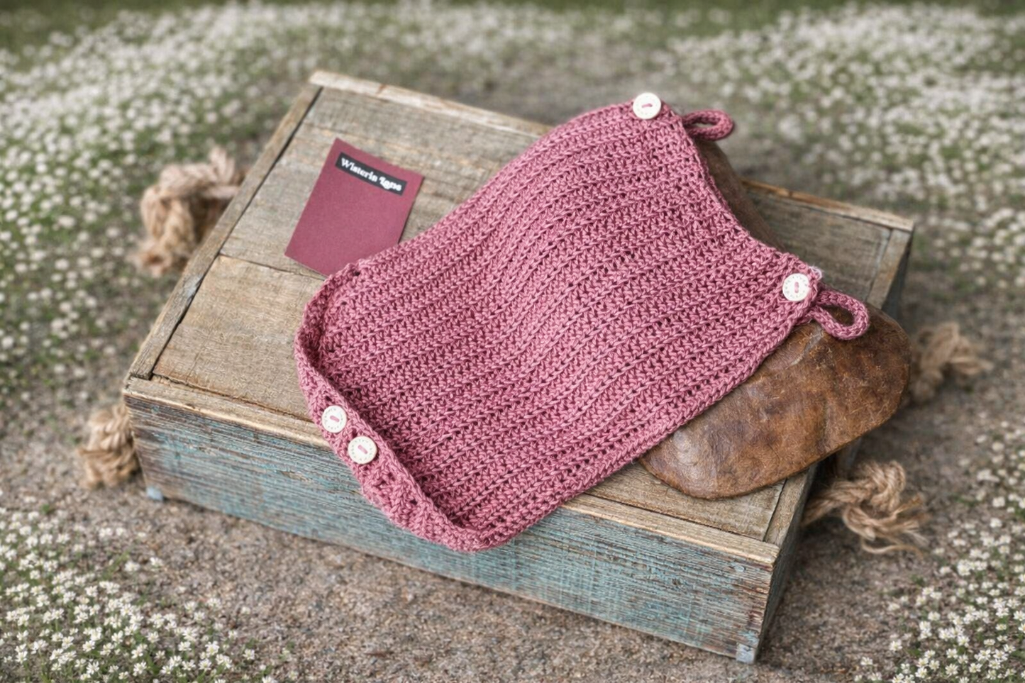 Oversized Newborn Romper RTS close match to Wisteria Lane.