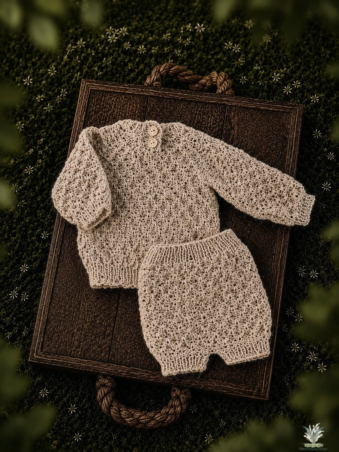 Newborn Textured Sweater Set