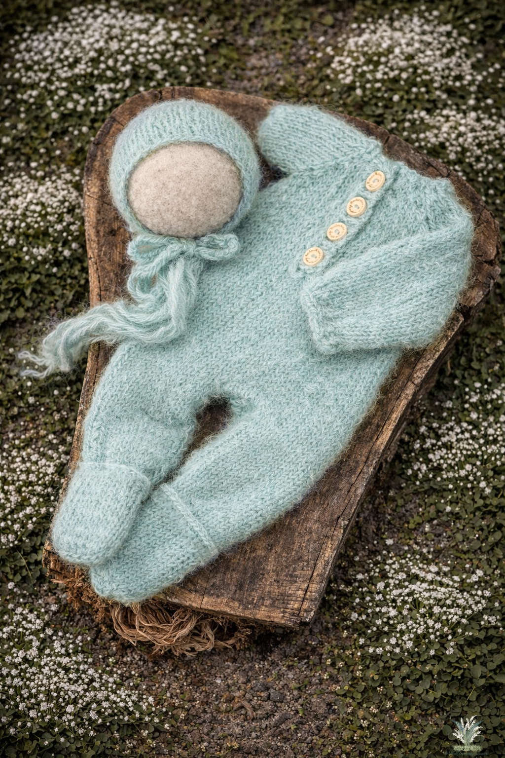 Signature Newborn hand dyed Theo Sleeper Set Preorder