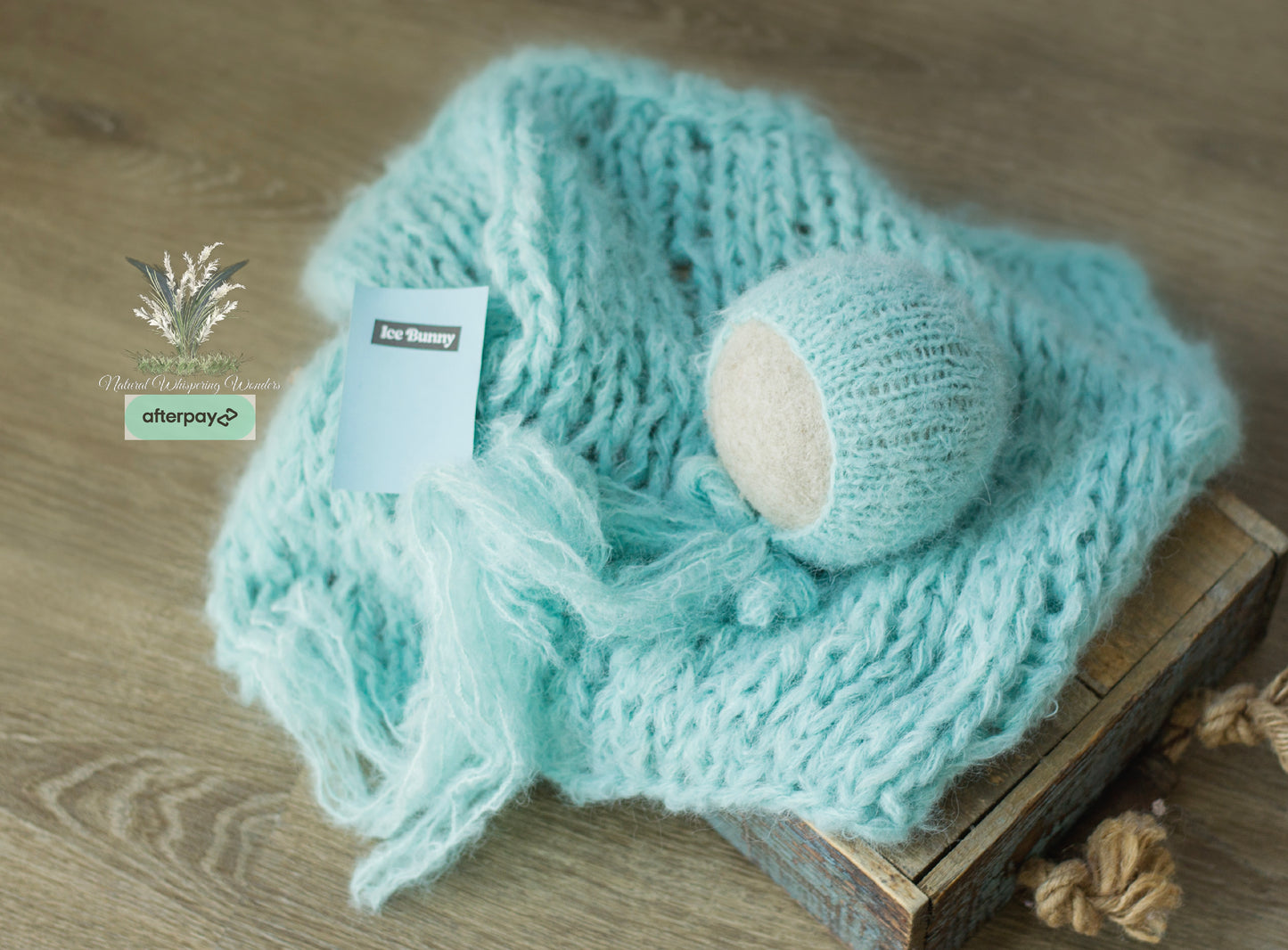 Brushed Alpaca Hand Dyed Wrap Set preorder Ice Bunny close match