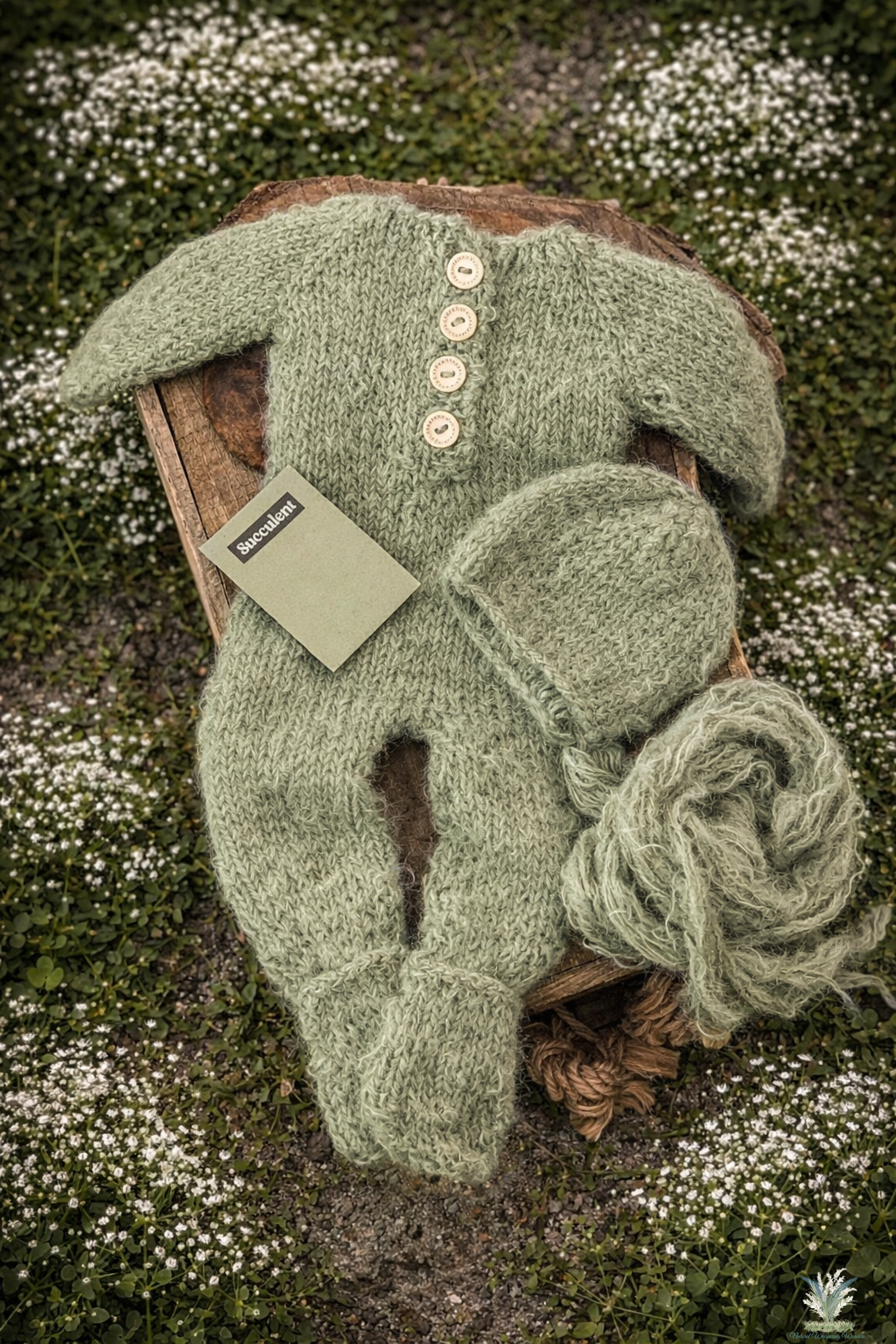 Signature Newborn hand dyed Theo Sleeper Set Preorder