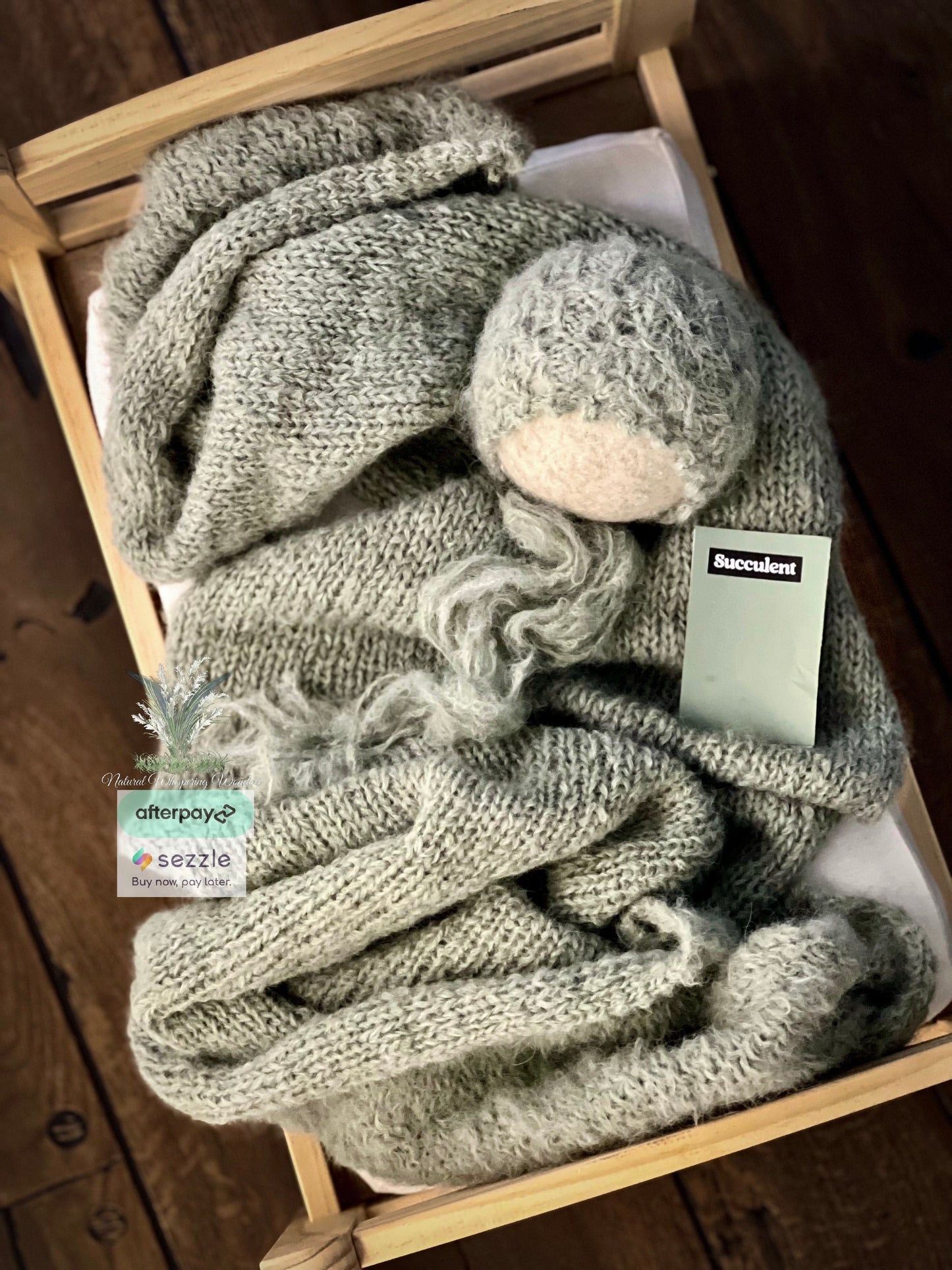 Layer+Wrap+Bonnet+Pillow Slipcover preorder succulent match