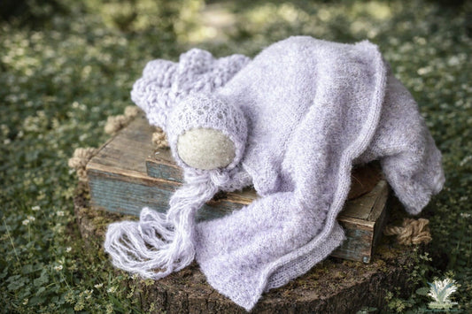 Brushed Alpaca Hand Dyed Wrap Set preorder Candy Hearts close match