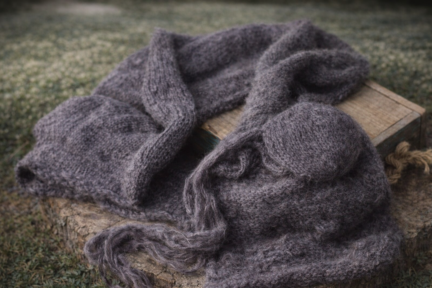 Ledges Brushed Alpaca Hand Dyed Wrap Set preorder