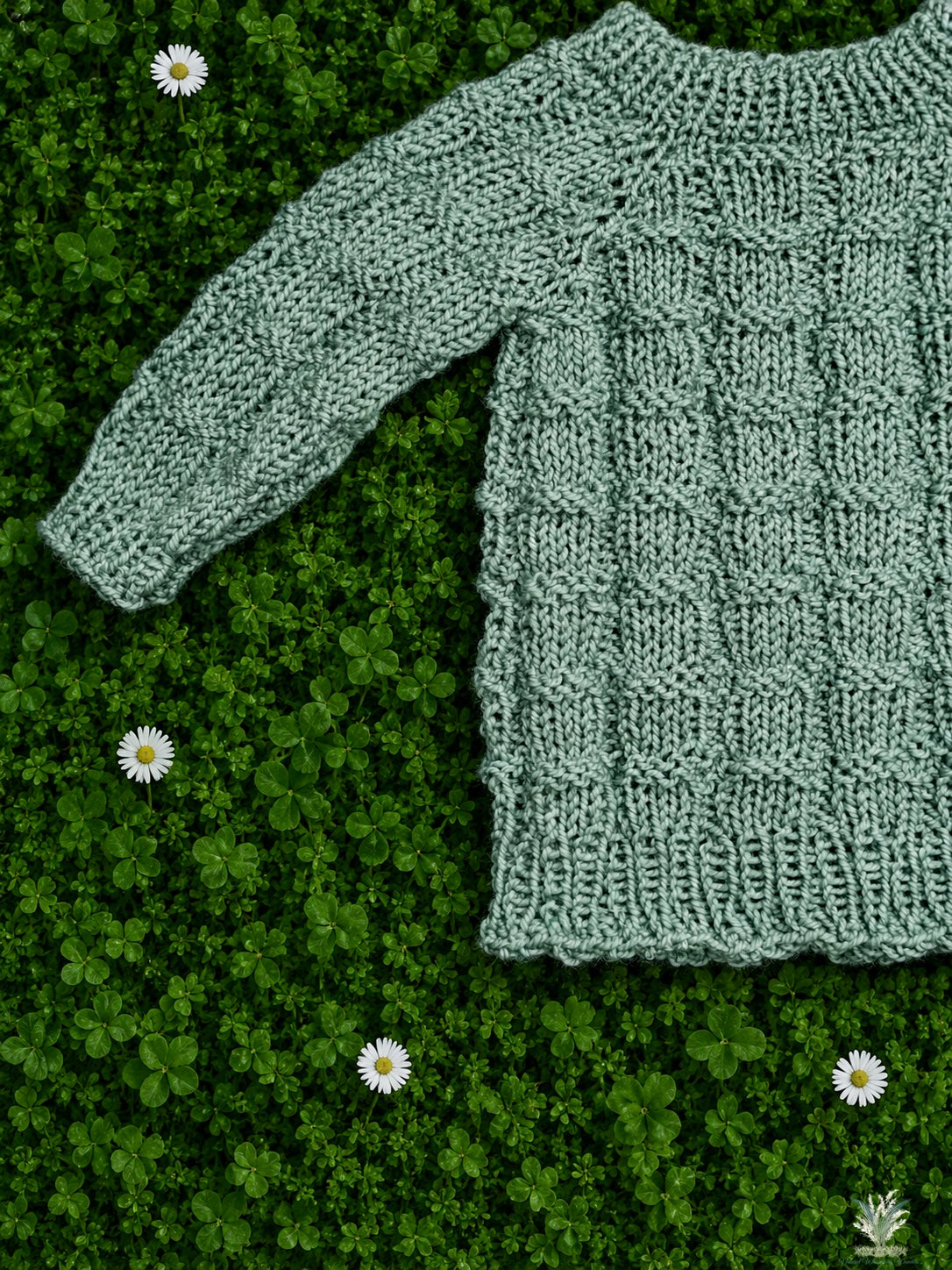 Newborn Sweater + Diaper Cover Set RTS close Windmill match