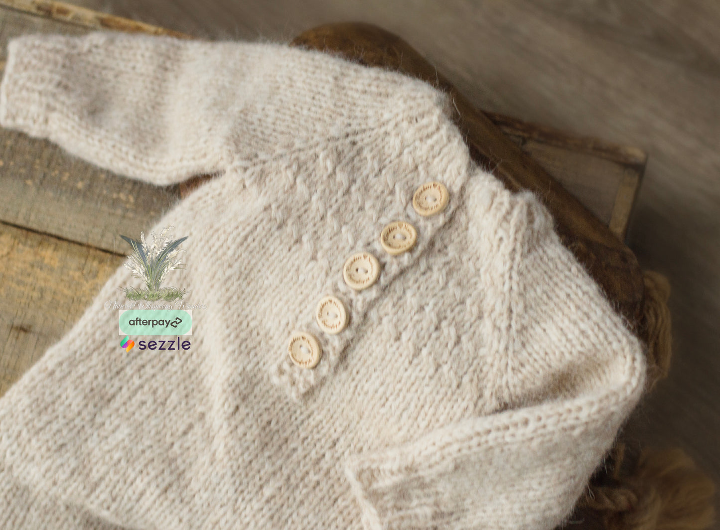 Signature Newborn Cable Ridge Sleeper set with removable pom bonnet preorder  51 colour choices