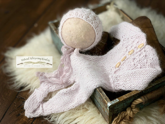 Angora Signature Sleeper set Newborn rts